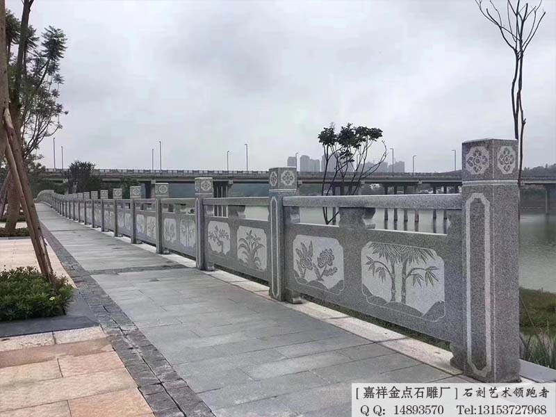 石雕栏杆，传统古建装饰